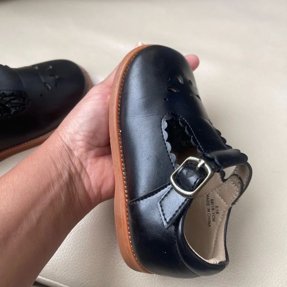 Classic Black Kids Shoes